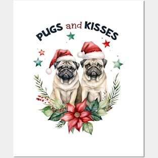 Pugs And Kisses Posters and Art